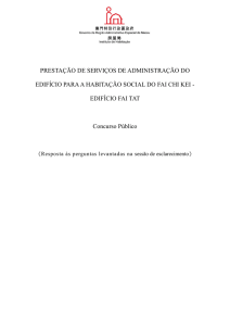 Resposta às perguntas levantadas na sessão de esclarecimento