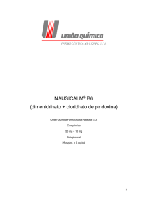NAUSICALM® B6 (dimenidrinato + cloridrato de