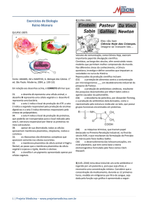 Exercícios de Biologia Reino Monera