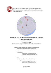 SGBD de alta escalabilidade com suporte a dados georreferenciados