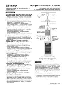 Painéis de controle de incêndio