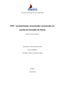 HPV_caracterização transmissão e prevenção em escolas no