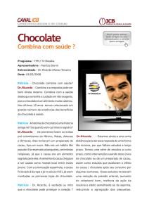 Chocolate - Instituto do Cérebro de Brasília