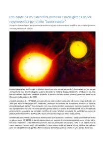 Estudante da USP identifica primeira estrela gêmea do Sol