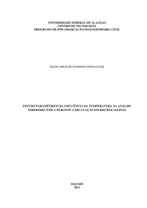 Estudo Paramétrico da Influência da Temperatura na - CTEC