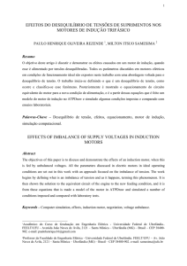 efeitos do desequilíbrio de tensões de suprimentos nos