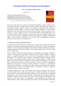 A Economia Política do Orçamento em Moçambique