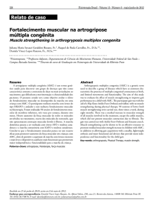 Fortalecimento muscular na artrogripose múltipla congênita Relato