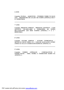 6 ANOS Conteúdo: PLURAL – ADJJETIVOS – NÚMEROS VERBO
