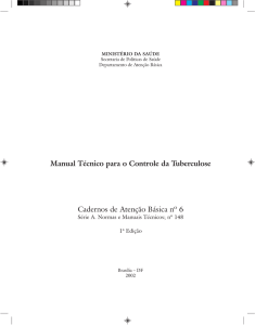 Manual Técnico para o Controle da Tuberculose