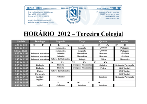 HORÁRIO 2012 – Terceiro Colegial