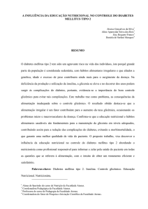 a influência da educação nutricional no controle do