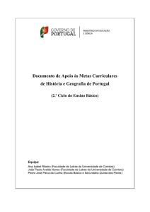 Documento de Apoio às Metas Curriculares de História e Geografia