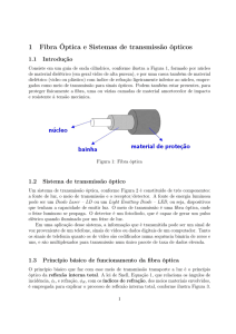 1 Fibra Óptica e Sistemas de transmissão ópticos