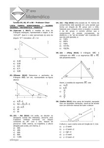 a) 0,45 b) 0,52 c) 0,61 d) 0,71 e) 0,85 2