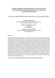 estudo sobre automedicação no uso de anti- inflamatórios