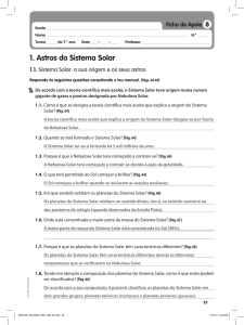 1. Astros do Sistema Solar