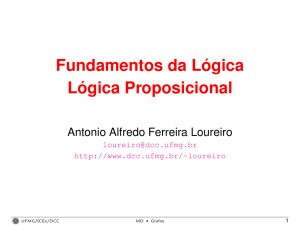 Fundamentos da Lógica Lógica Proposicional
