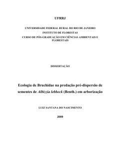 Ecologia de Bruchidae na predação pré-dispersão de - IF