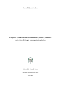 Compostos que interferem no metabolismo dos purina