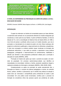 O papel do enfermeiro na prevenção da gripe influenza A