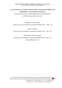 antiinflamatórios não esteroidais – revisão de literatura