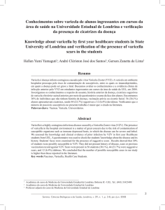 Conhecimentos sobre varicela de alunos ingressantes em