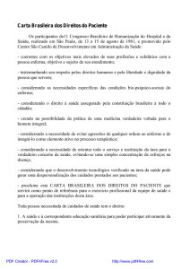 Carta Brasileira dos Direitos do Paciente