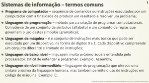 Linguagem de programação - IFSC/câmpus Florianópolis