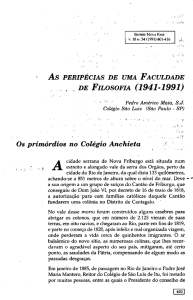 As PERIPÉCIAS DE UMA FACULDADE , DE FILOSOFIA (1941
