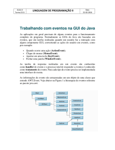 Trabalhando com eventos na GUI do Java