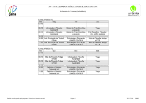 Semestre 2017.1 - Faculdade Católica de Feira de Santana