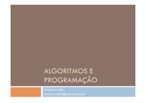 algoritmos e programação