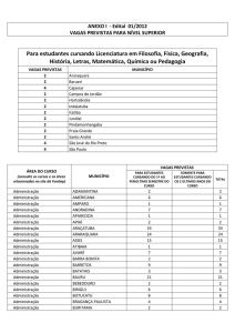 Para estudantes cursando Licenciatura em Filosofia, Física