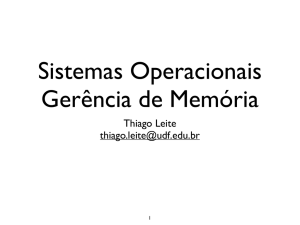 Ger&ecirc;ncia de Mem&oacute;ria