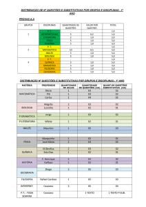 MATEMÁTICA Décio 1 03 02 Piti 1 03 02 Carlos 2 04 02 BIOLOGIA