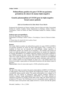 Polimorfismo genético do gene CXCR4 em pacientes portadoras de