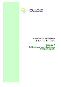 Caderno A: Epidemiologia para o Controle de Infecção Hospitalar