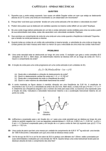 CAPÍTULO I – ONDAS MECÂNICAS