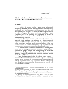 Serrano - Relações de Poder e A Política Macroeconômica