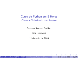 Curso de Python em 5 Horas