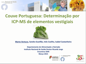 Couve Portuguesa: Determinação por ICP