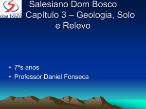 estrutura geológica - Salesiano Dom Bosco