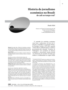 História do jornalismo econômico no Brasil: do café ao tempo real