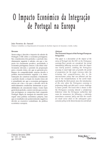 O Impacto Económico da Integração de Portugal na Europa