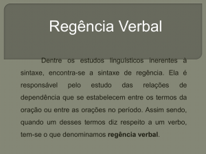 Regência Verbal