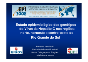 Estudo epidemiológico dos genótipos do Vírus da