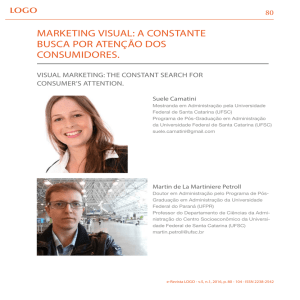 MaRketING VISuaL: a CONStaNte BuSCa pOR ateNçãO dOS