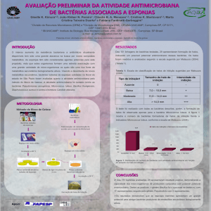 Diversidade de bactérias associadas à - PRP