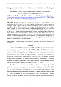 Divergência Genética e Heterose Para a Eficiência no Uso do